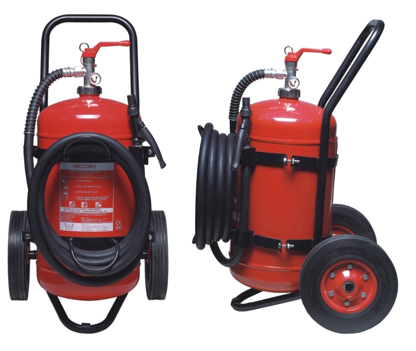 25kg Store Pressure Mobile Trolly Extinguisher Model: Pd25e