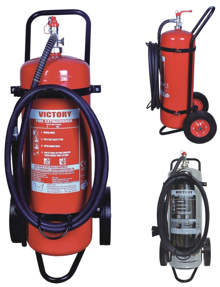 50l Foam Mobile Trolley Extinguisher Model:fm50