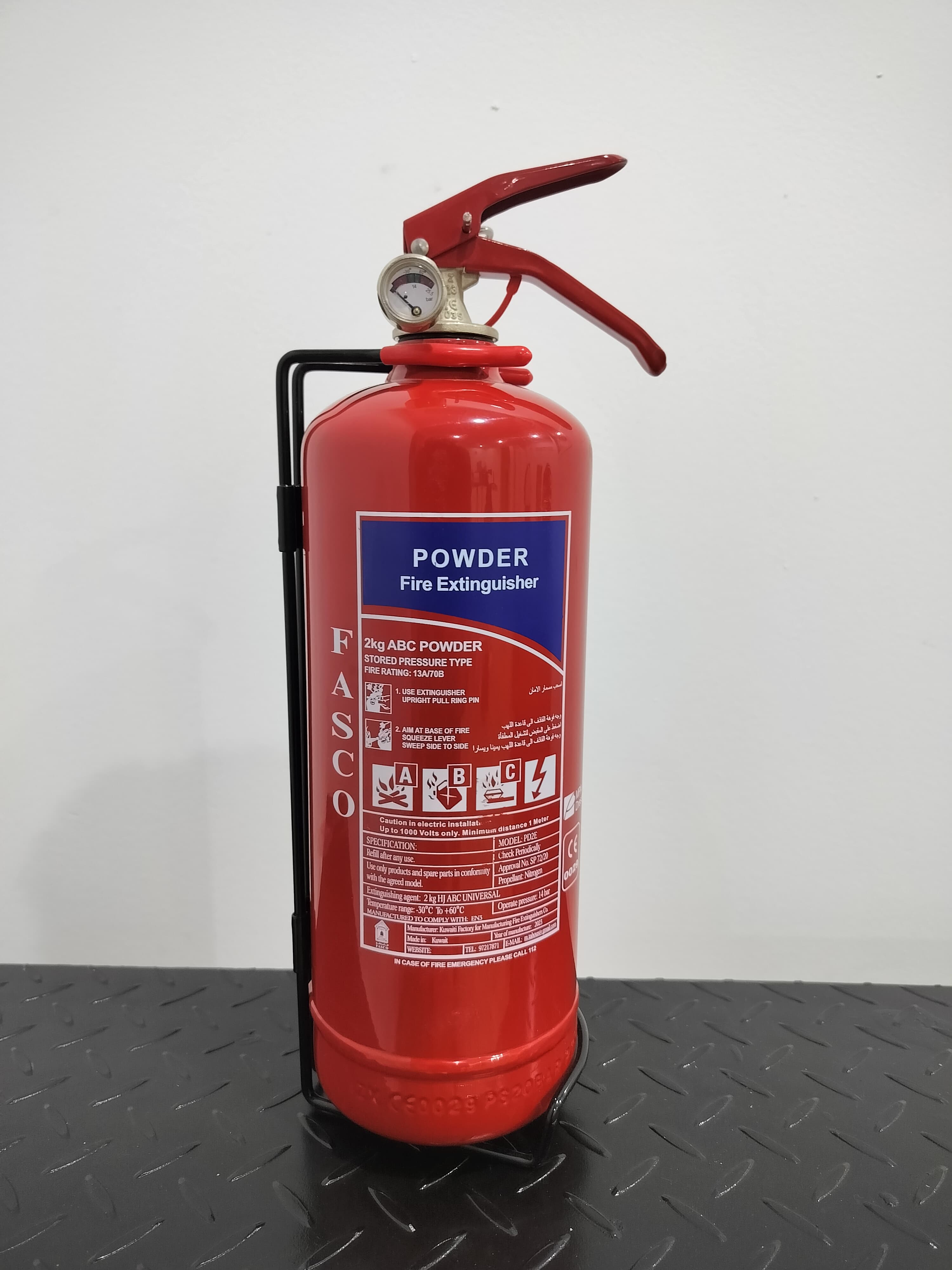 2kg  Fire Dry Chemical Powder Fire Extinguisher Model:pd2e