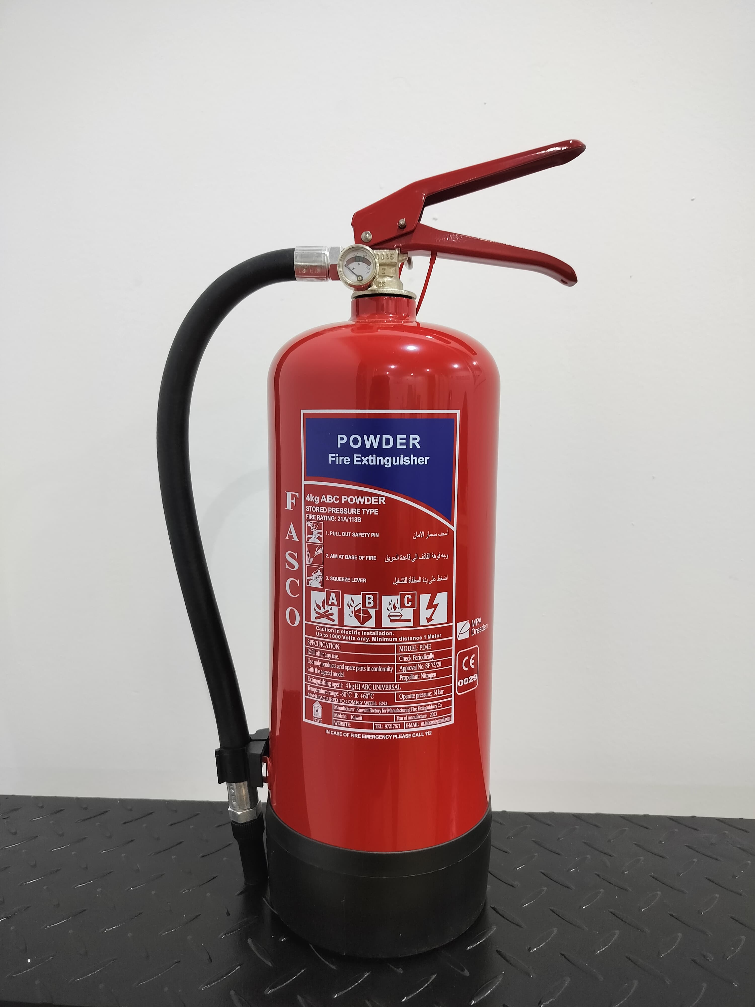 4kg  Fire Dry Chemical Powder Fire Extinguisher Model:pd4e