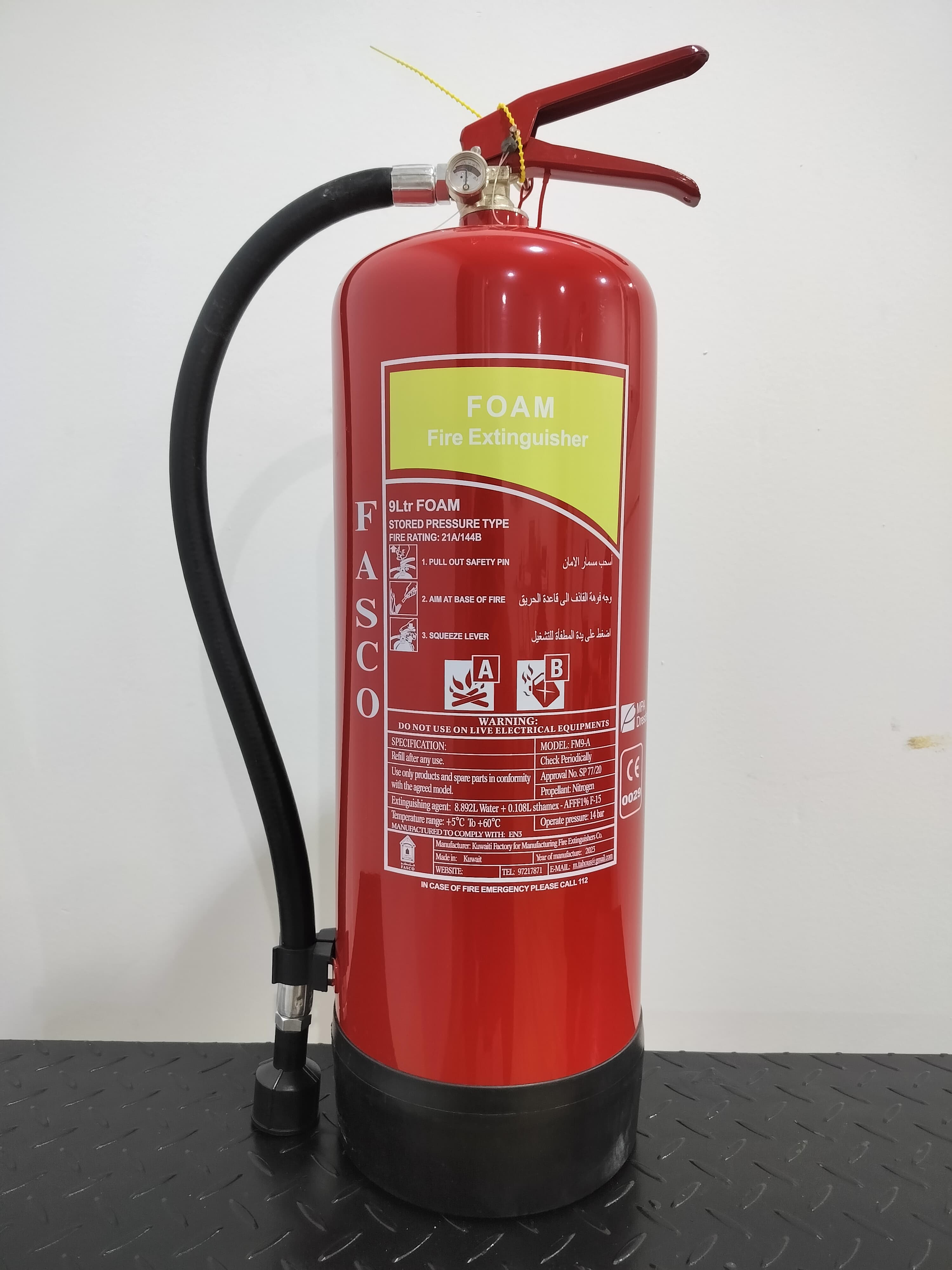 9l  Foam Fire Extinguisher Model:fm9-a